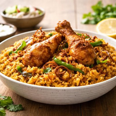 Chicken bhuna khichuri