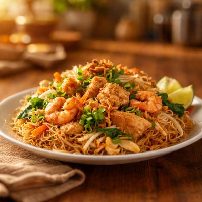 Chicken bihun goteng