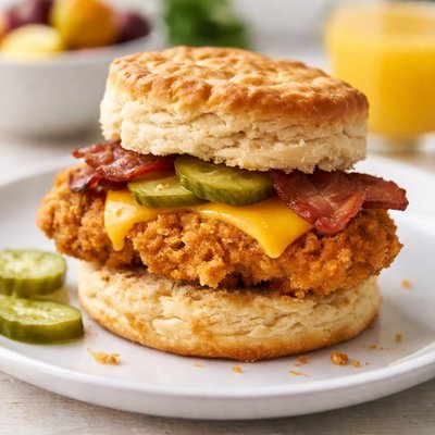 Chicken biscuit sandwich
