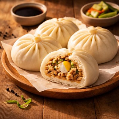 Chicken bola-bola siopao