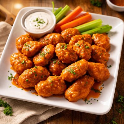 Chicken boneless with buffalo sauce