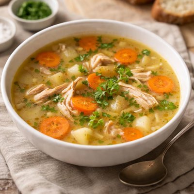 Chicken bouillon soup