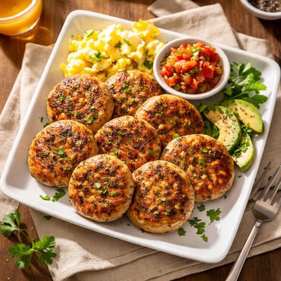Chicken breakfast patties