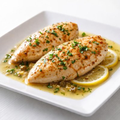 Chicken breast in a light sauce