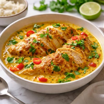 Chicken breast kari souse