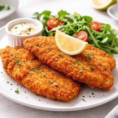Chicken breast schnitzel