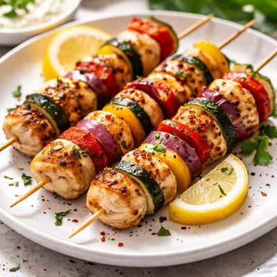 Chicken breast skewer