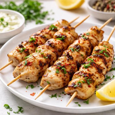 Chicken breast skewers
