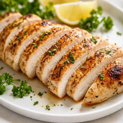 Chicken breast slices