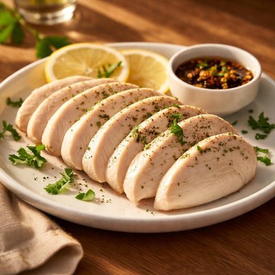 Chicken breast steamed