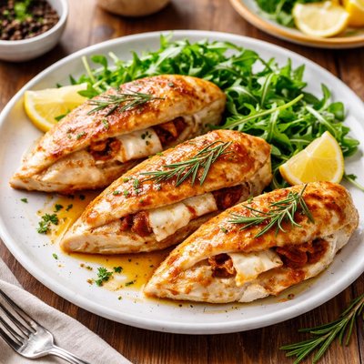 Chicken breast with brie
