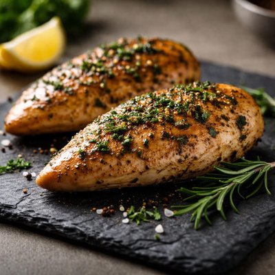 Chicken breast with herb seasoning