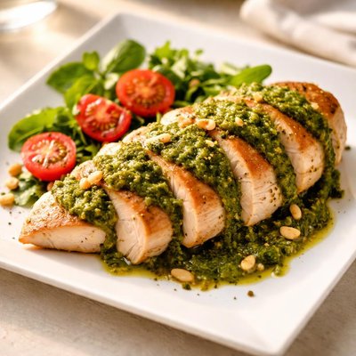 Chicken breast with pesto