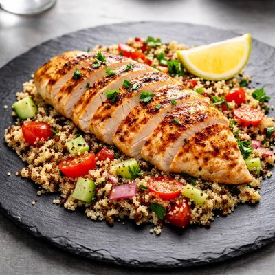 Chicken breast with quinoa