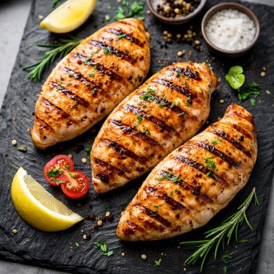 Chicken breasts grilled
