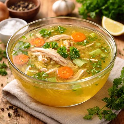 Chicken broth homemade