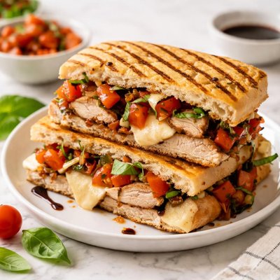 Chicken bruschetta panini