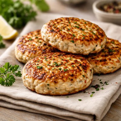 Chicken burger patties