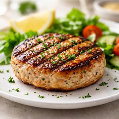 Chicken burger patty