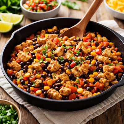 Chicken burrito filling