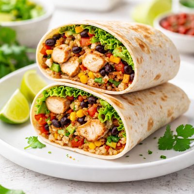 Chicken burrito wrap