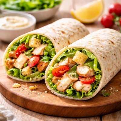 Chicken caeser wrap