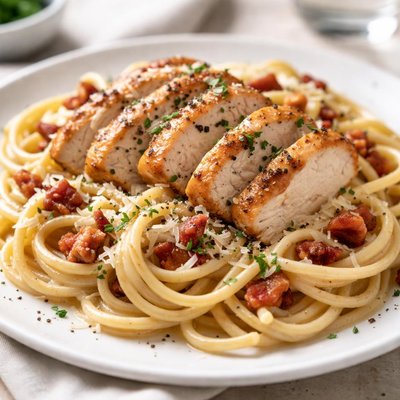 Chicken carbonara