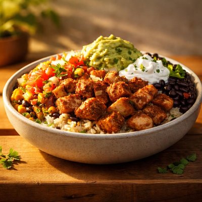 Chicken catina bowl double meat