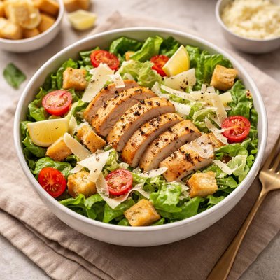 Chicken ceasar salad bowl