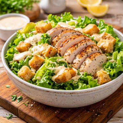 Chicken ceasar sald bowl