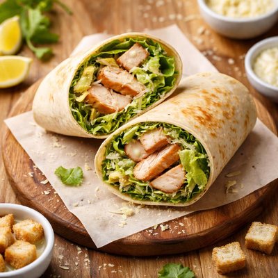 Chicken cesar wrap
