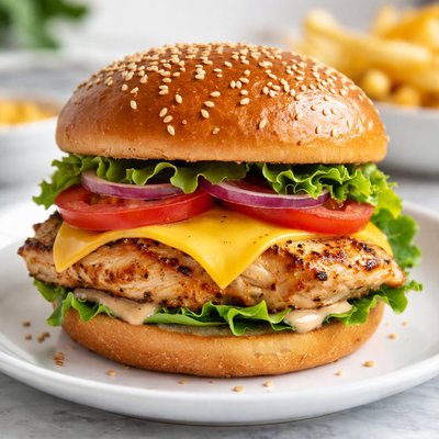 Chicken cheese burger