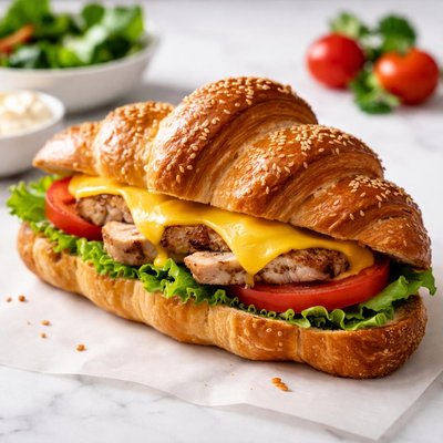 Chicken cheese croissant