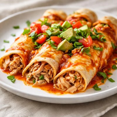 Chicken cheese enchilada