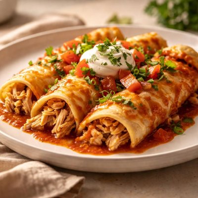 Chicken cheese enchiladas