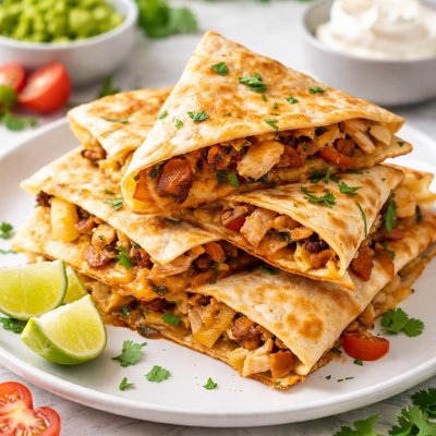 Chicken cheese quesadilla