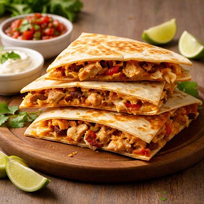 Chicken cheese qusedilla