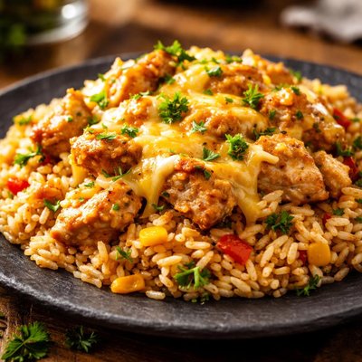 Chicken cheese rice