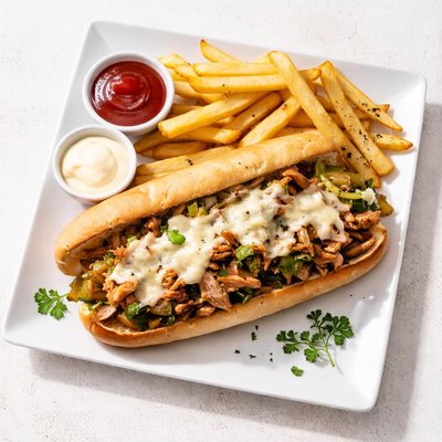 Chicken cheese steak