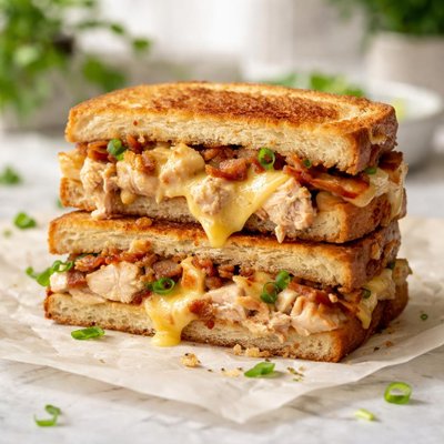 Chicken cheese toastie