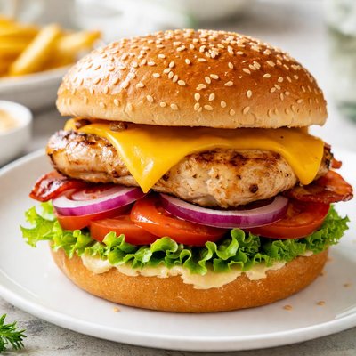 Chicken cheeseburger