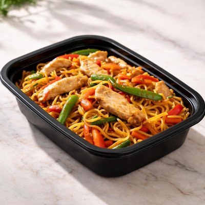 Chicken chow mein ready meal