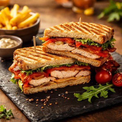 Chicken club panini