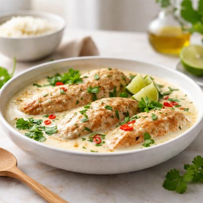 Chicken coconut milk sauce
