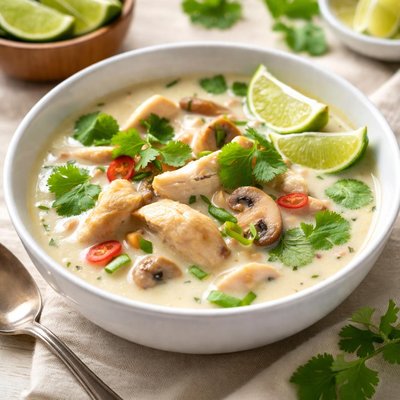 Chicken coconut soup