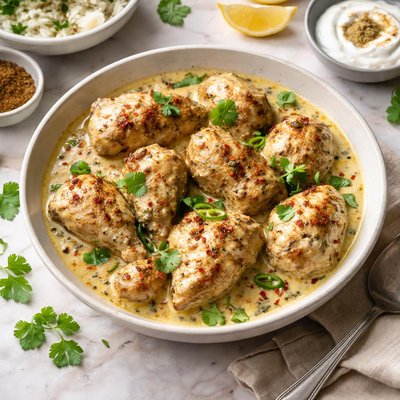 Chicken cooked in yoghurt