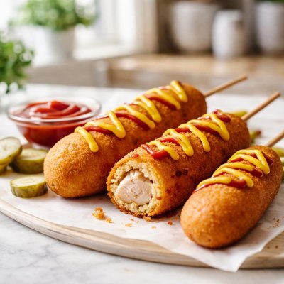 Chicken corn dog
