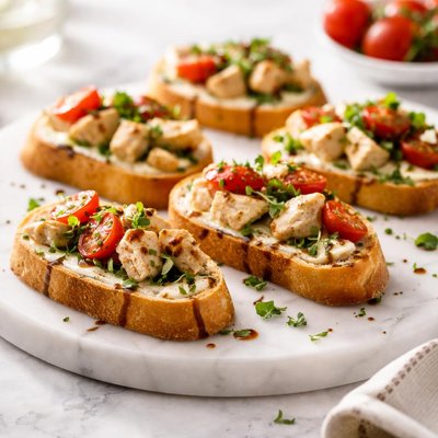 Chicken crostini