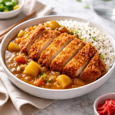 Chicken curry katsu