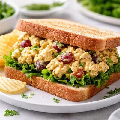 Chicken curry sandwich